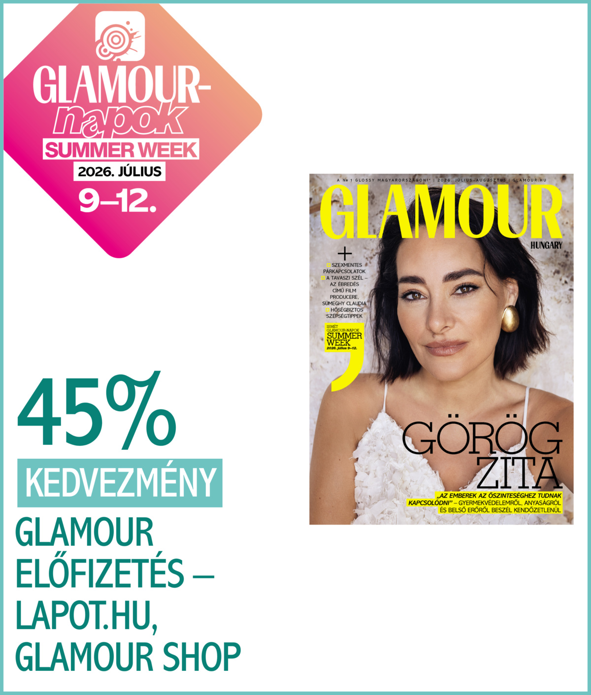 GLAMOUR előfizetés - lapot.hu, GLAMOUR Shop